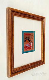 RABARBARO BERGIA serigrafia in rame pubblicità liq