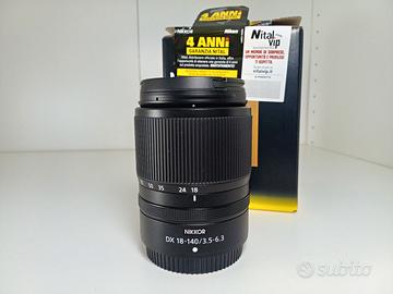 NIKON Z DX 18-140 f/3.5-6.3 VR (in garanzia Nital)