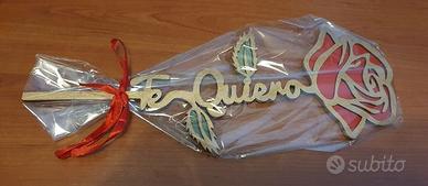 ROSA DECORATIVA MADERA