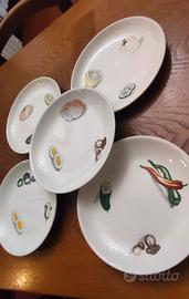 Società Ceramica Laveno. Set piatti vintage