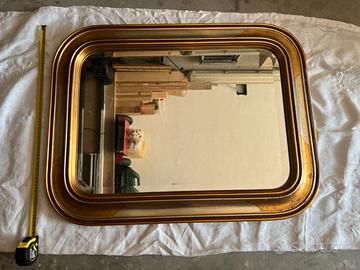 Grande specchio vintage da parete con cornice