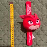 Peluche gufetta pigiamini pigiamasks braccialetto