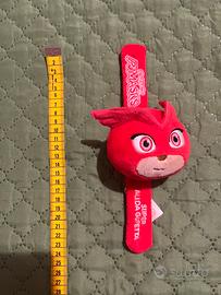 Peluche gufetta pigiamini pigiamasks braccialetto