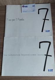 lotto 2 depliant Fiat Panda + 1 brochure Hachette