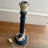 portalampada in legno vintage