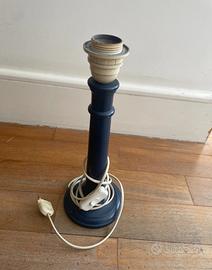 portalampada in legno vintage