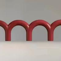 Lampada sospensione arco dritto