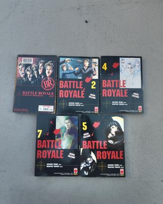manga Battle Royale vol 1,2,4,5,7