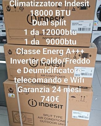 Climatizzatore Indesit Dual Split 18000btu