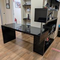 scrivania nero lucido 