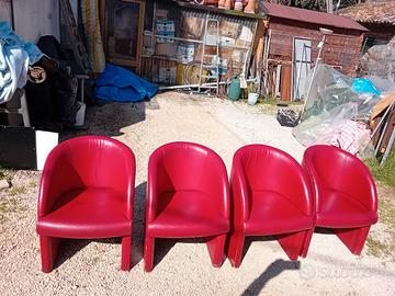 portone a pozzetto in pelle