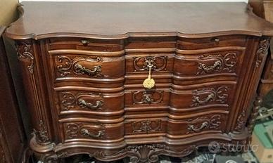 Cassettone comò noce