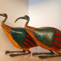 coppia ibis egizi decorativi