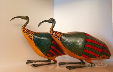 coppia ibis egizi decorativi