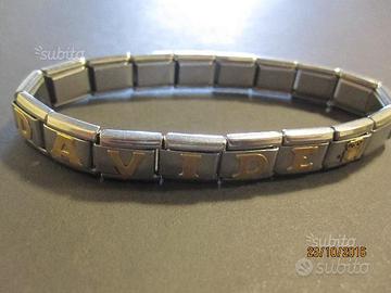 Bracciale acciaio e oro