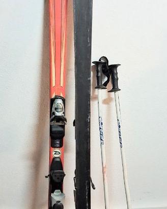 Sci con racchette altezza cm 186