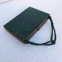 Trousse da trucco vintage pelle di serpente