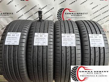 4 PNEUMATICI 205/55 R17 CONTINENTAL ESTIVE