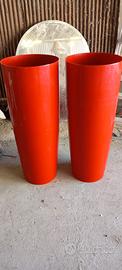 vaso gerba modello MUSA COLORE ROSSO 35X90