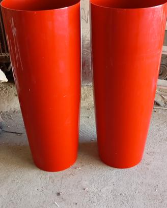 vaso gerba modello MUSA COLORE ROSSO 35X90