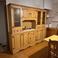 MOBILI CUCINA IN PINO IMPIALLACCIATO