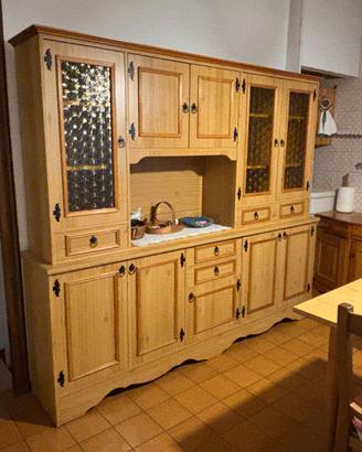 MOBILI CUCINA IN PINO IMPIALLACCIATO