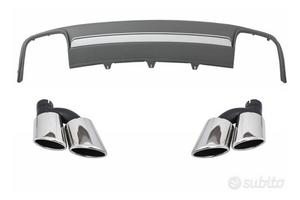 DIFFUSORE POSTERIORE AUDI A4 B8 FL 12-15 Look S4