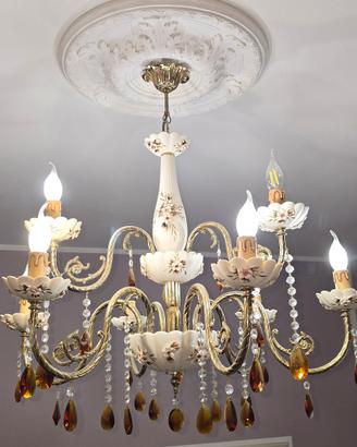 Lampadario CAPODIMONTE 9 Luci 