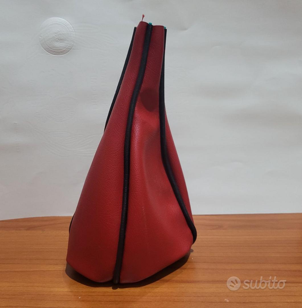 AERZETIX Cuffia Leva Cambio In Similpelle Rossa Per Auto - Solo Cambio Manuale, Senza Telaio - 4