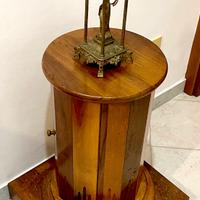 Mobiletto cilindrico vintage - legno massello