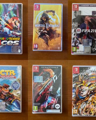 Lotto 6 Giochi Nintendo Switch