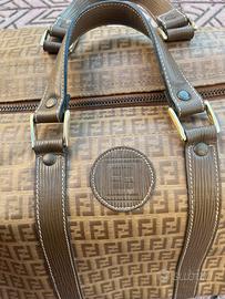 Fendi borsone anni 80 Marrone chiaro