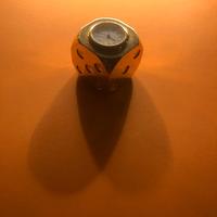 Femacarte da scrivania con orologio