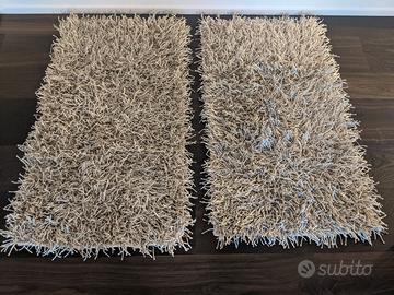 coppia tappeti 110x60 cm Shaggy pelo lungo