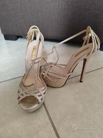 scarpe da cerimonia dorate PRIMADONNA