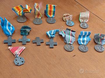 13 medaglie prima guerra mondiale