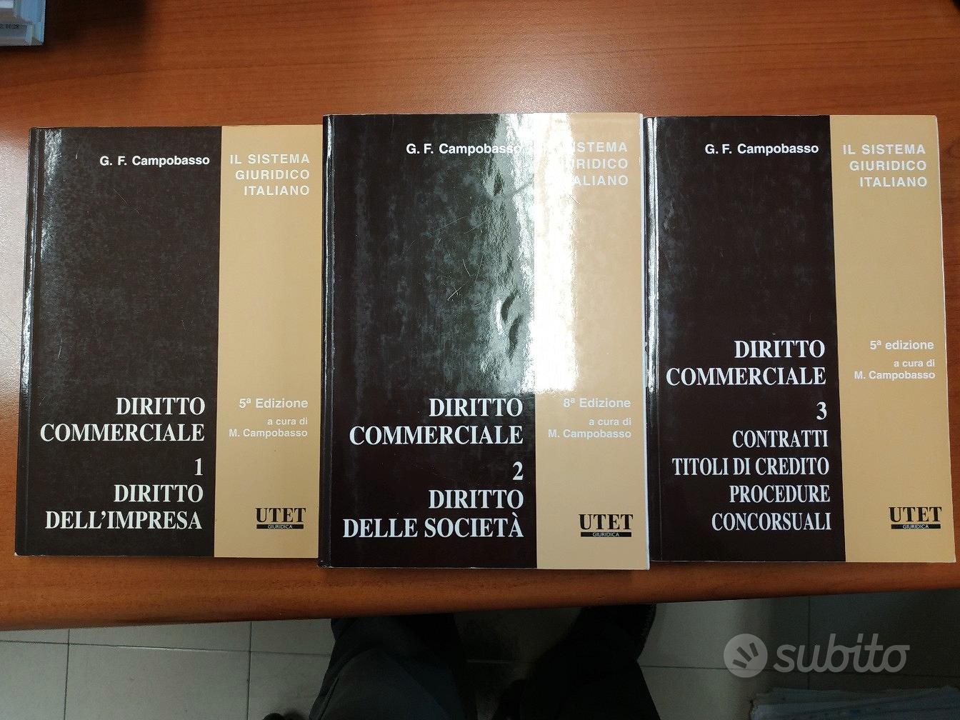 Manuale di diritto commerciale Campobasso - Libri e Riviste In vendita a  Cagliari