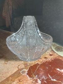 Cestino in cristallo Boemia