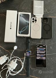 iPhone 16 Pro Max 256GB e Apple Watch SE3