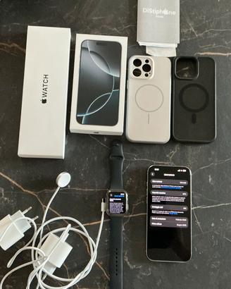 iPhone 16 Pro Max 256GB e Apple Watch SE3