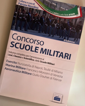 Concorso scuole militari: volume per l’ammissione