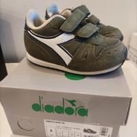 sneakers Diadora bimbo tg 23 colore verde kaki