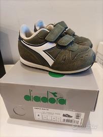 sneakers Diadora bimbo tg 23 colore verde kaki