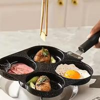 Padella Antiaderente con 4 Fori in Alluminio press