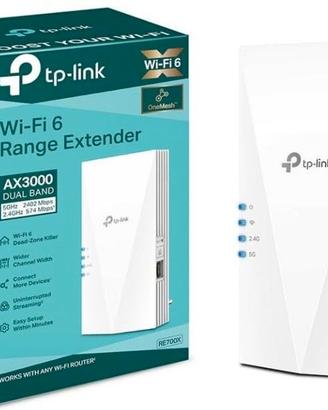 RE700X Ripetitore Wi-Fi 6 Dual-Band AX3000Mbps