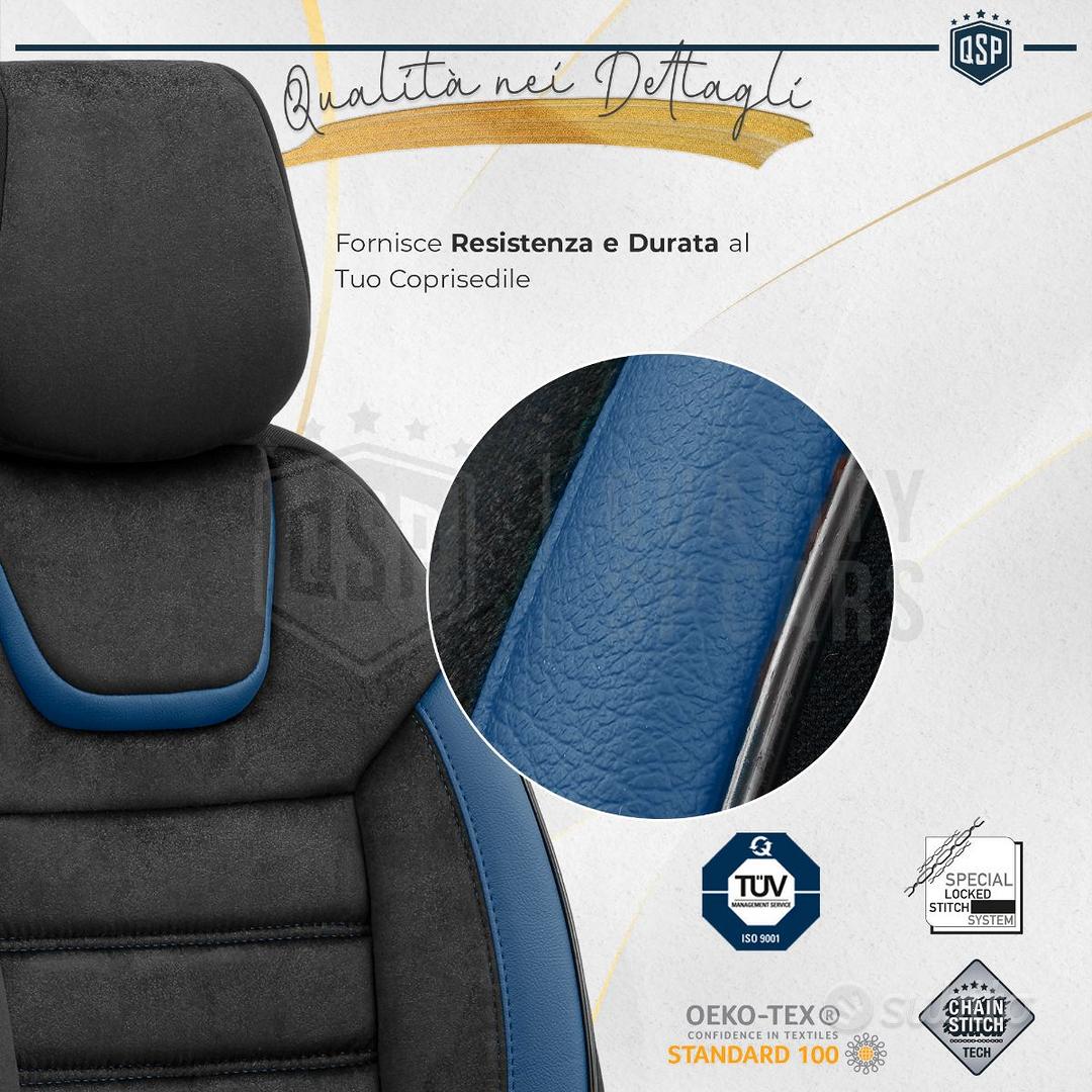 Coprisedili compatibili con BMW X1 I, II (2009-2022) - fodere sedili  universali - set coprisedili auto - XL-BL blu