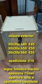 Nidi per parrocchetti (collari, alessandrini, etc)