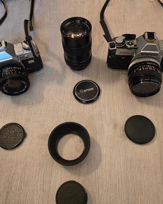 Canon 2 x AT-1, EOS 300V, 28 35 135 28-90 mm