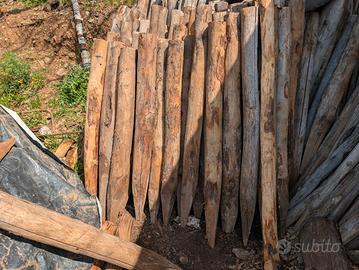 pali di legno di castagno staccionata terrearmate
