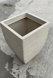 vaso in resina quadro 